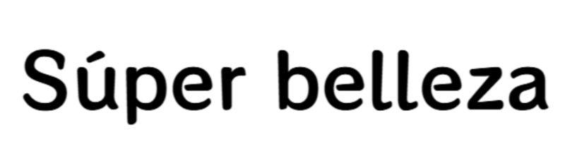 Súper belleza